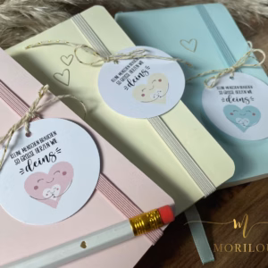 Notizbuch für die Lehrerin, Notizbuch für die Erzieherin, Abschiedsgeschenk für Pädagogen, Geschenk in Pastellfarben, Geschenk Tagesmutter